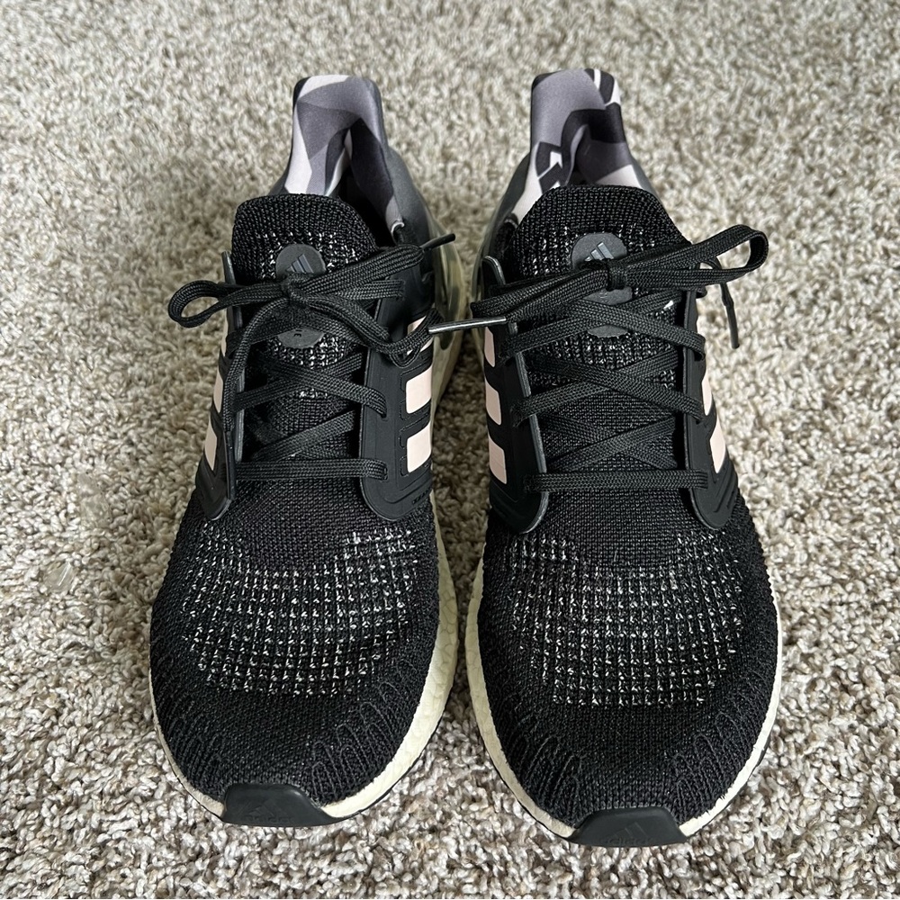 Adidas Ultraboost Boost 20 Athletic Running Shoes Black pink & Gray Women’s 9 - Picture 3 of 12